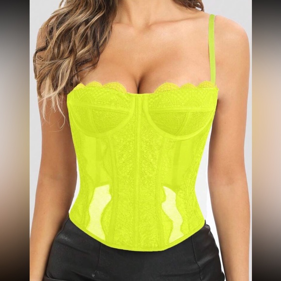 Lace bustier corset bralette top - Picture 8 of 16